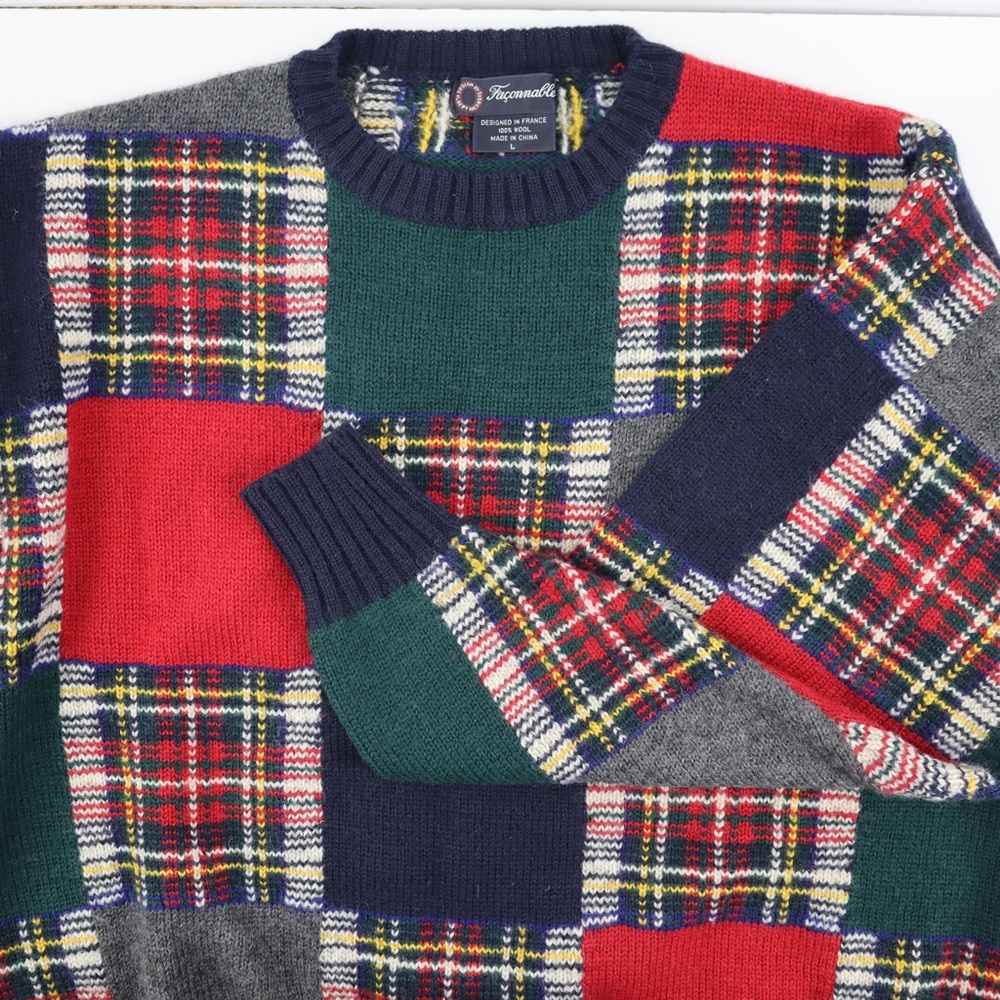 VTG Faconnable Men’s Wool Sweater Sz L